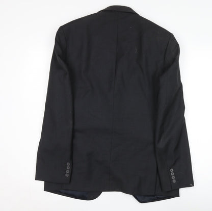 Racing Green Men's Black Blazer Size 40 Regular Fit