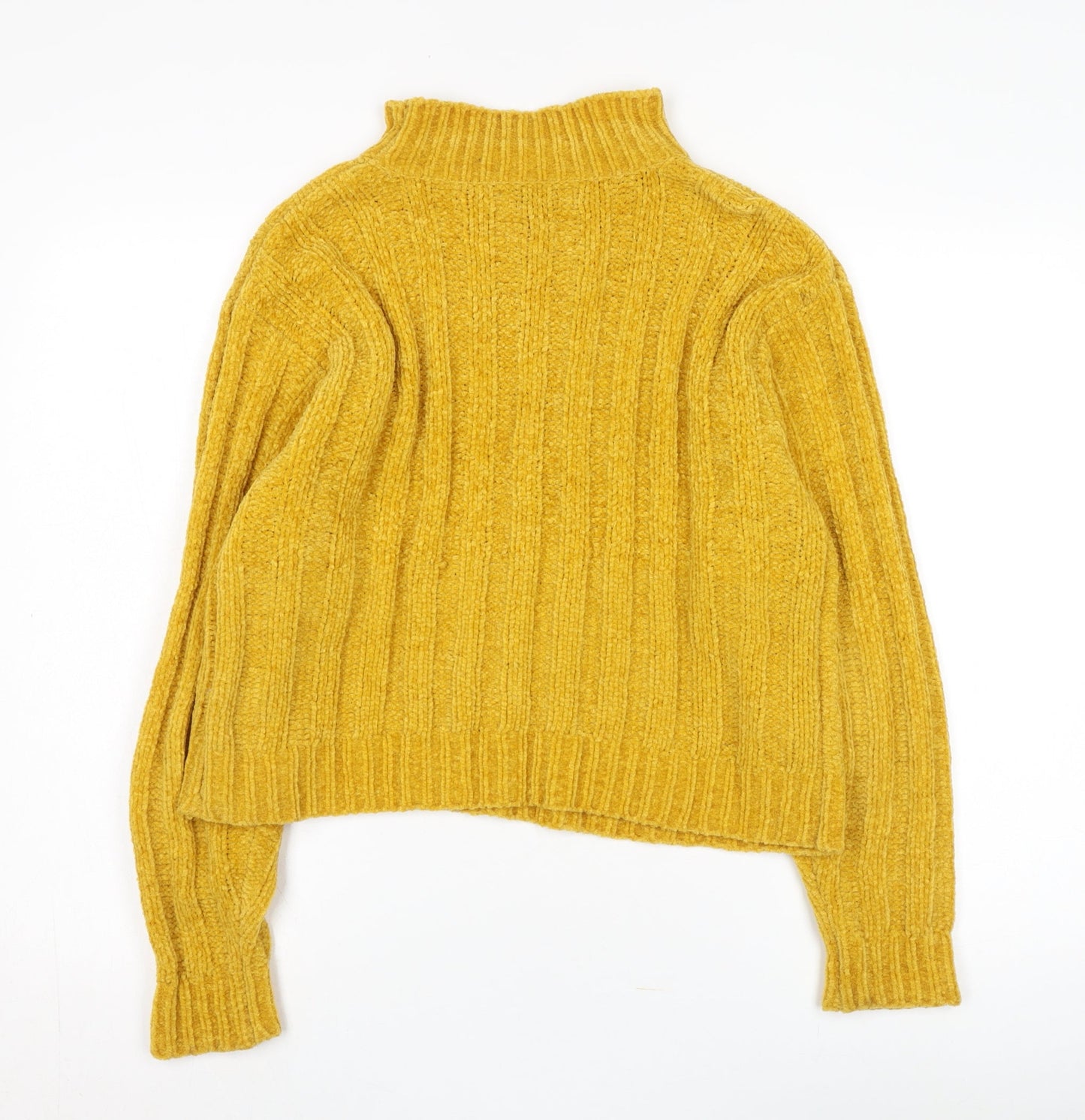 Essentials by Bon Marché Women's Yellow Mock Neck Jumper