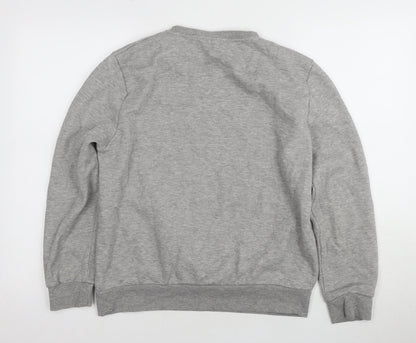 Preloved Disney Women's Grey Pullover Sweatshirt, Size M, Chip Graphic - Back
