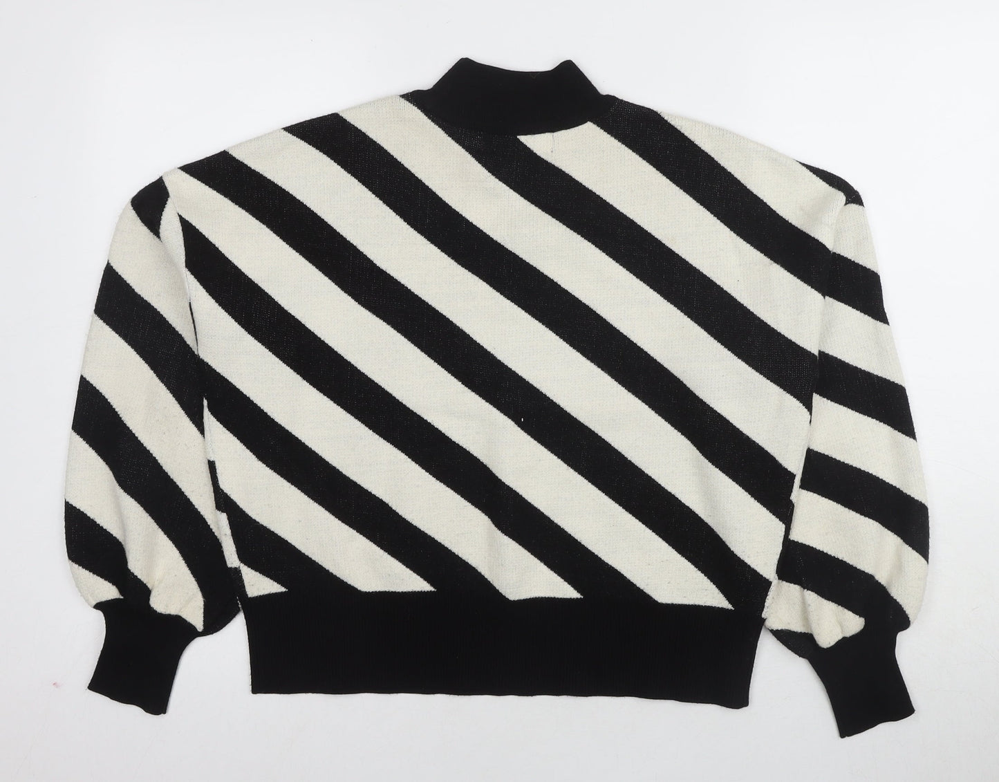 Vero Moda Women's Black Mock Neck Pullover Jumper M