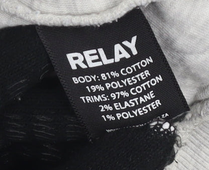Relay Jeans Men’s Grey Pullover Sweatshirt Size L