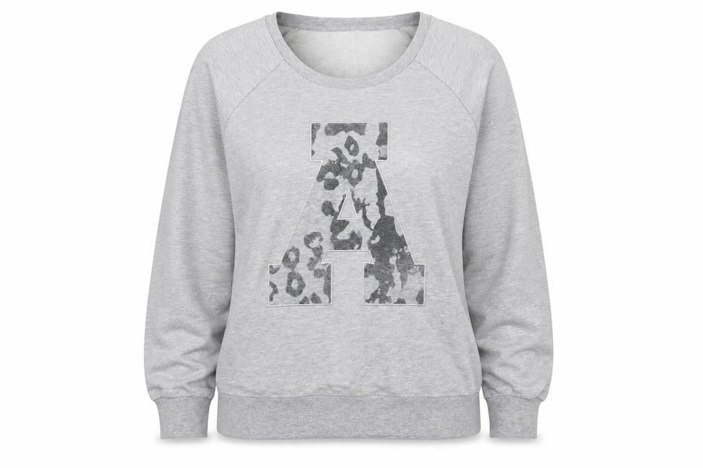 Vero Moda Grey Logo Women's Pullover Sweatshirt L