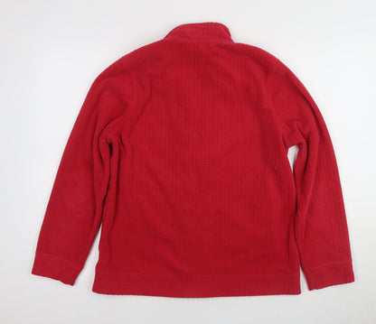 TIGI Women's Red Fleece Jacket Size 10