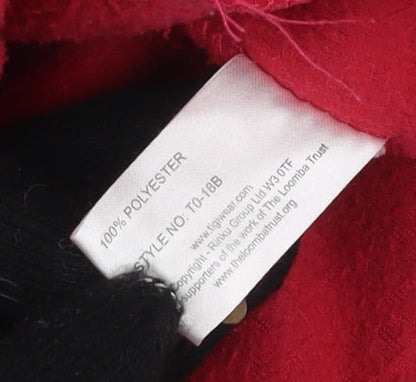 TIGI Women's Red Fleece Jacket Size 10