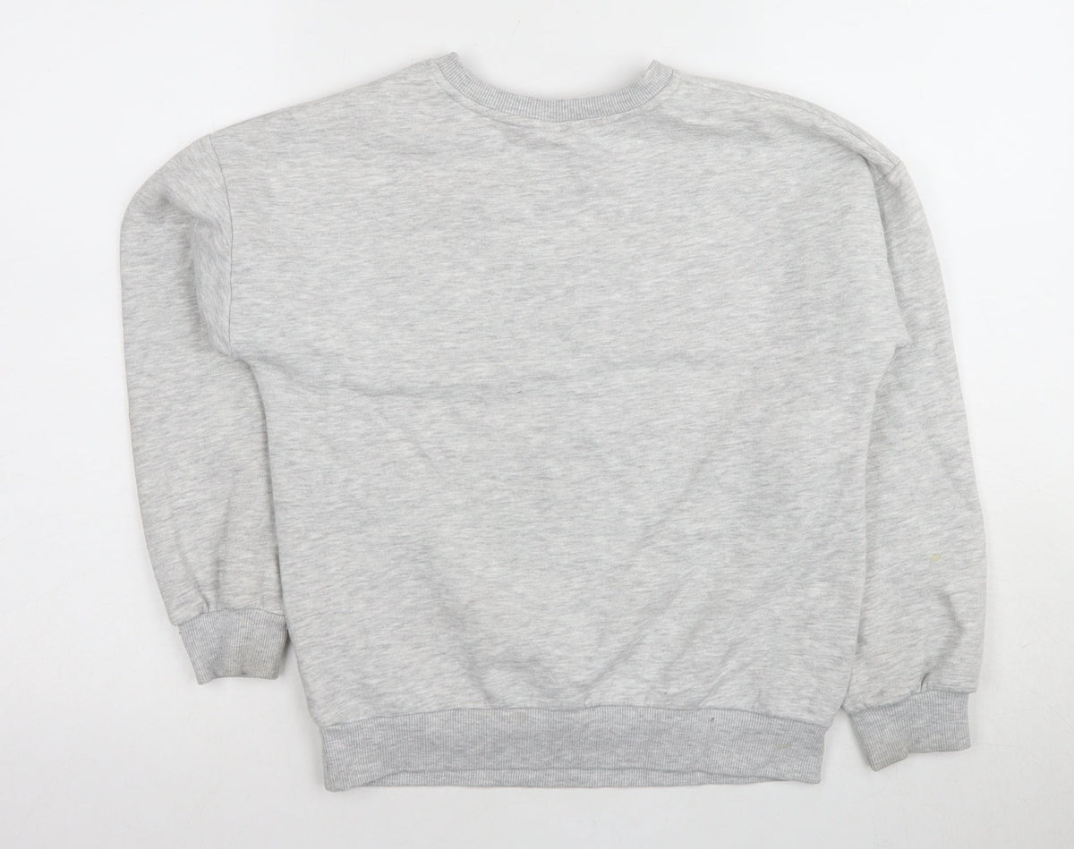 Disney Girls Grey Minnie Mouse Pullover Sweatshirt 10-11 Years