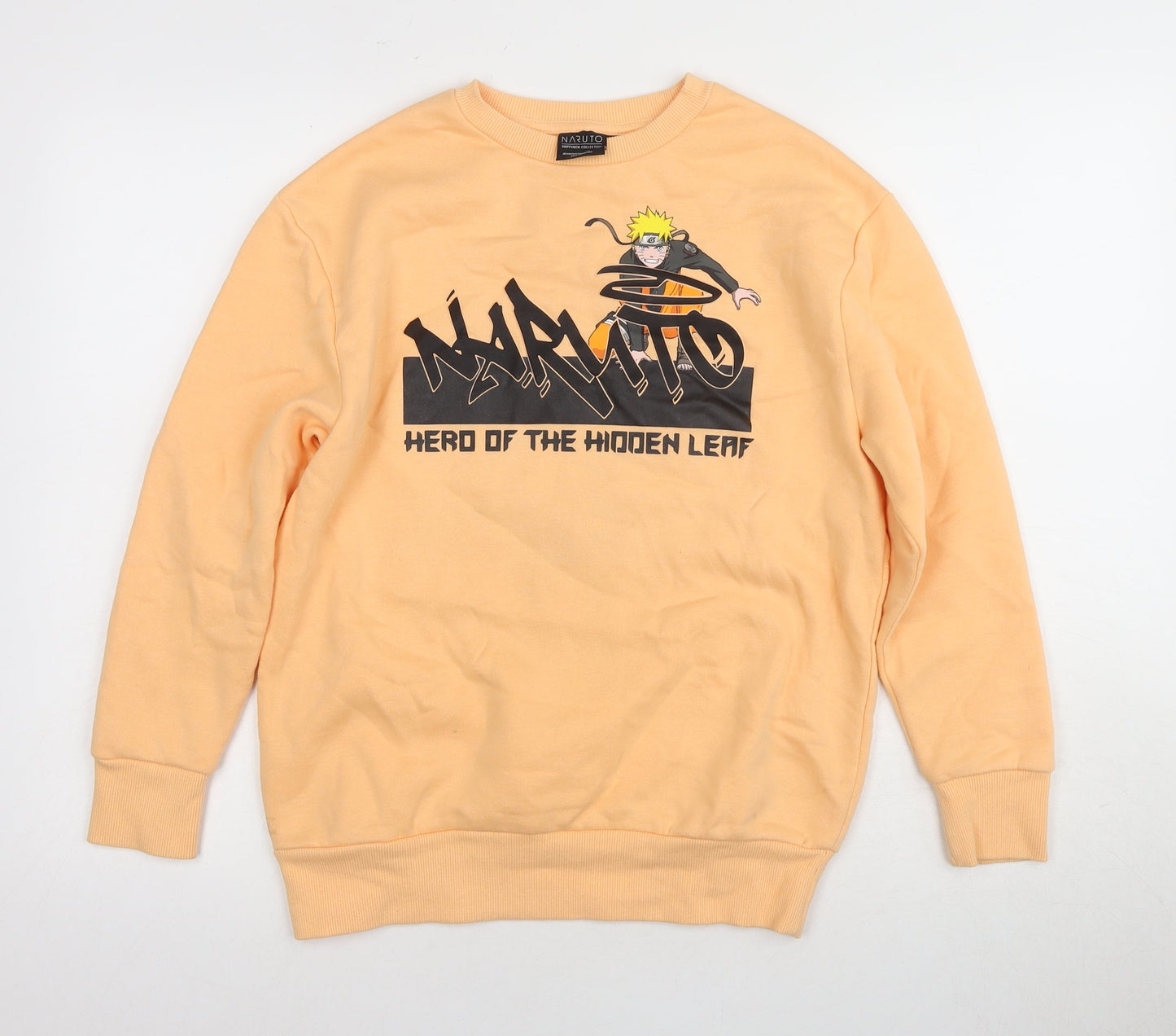 Naruto Boys Orange Graphic Pullover Sweatshirt 11-12 Years