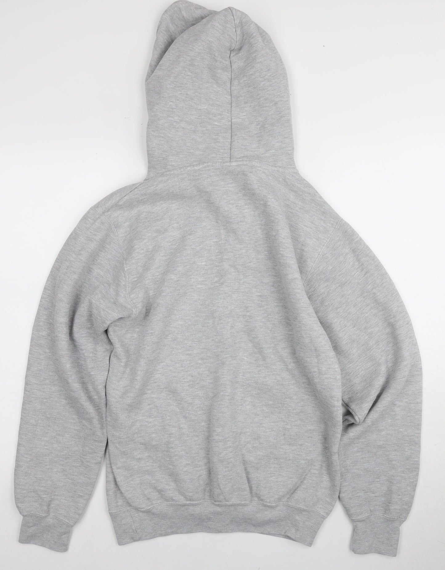 Russell Grey Unisex Hoodie - Small, Comfortable Logo Style