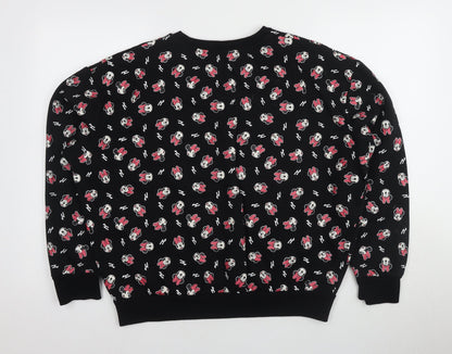 Preloved Disney Women's Black Pullover Sweatshirt - L - Back