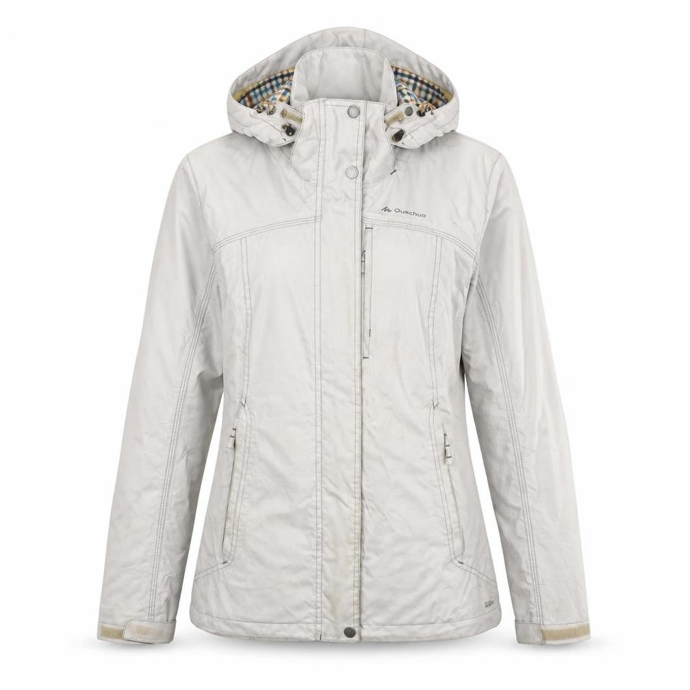 Quechua Women's Ivory Parka Jacket Size Small