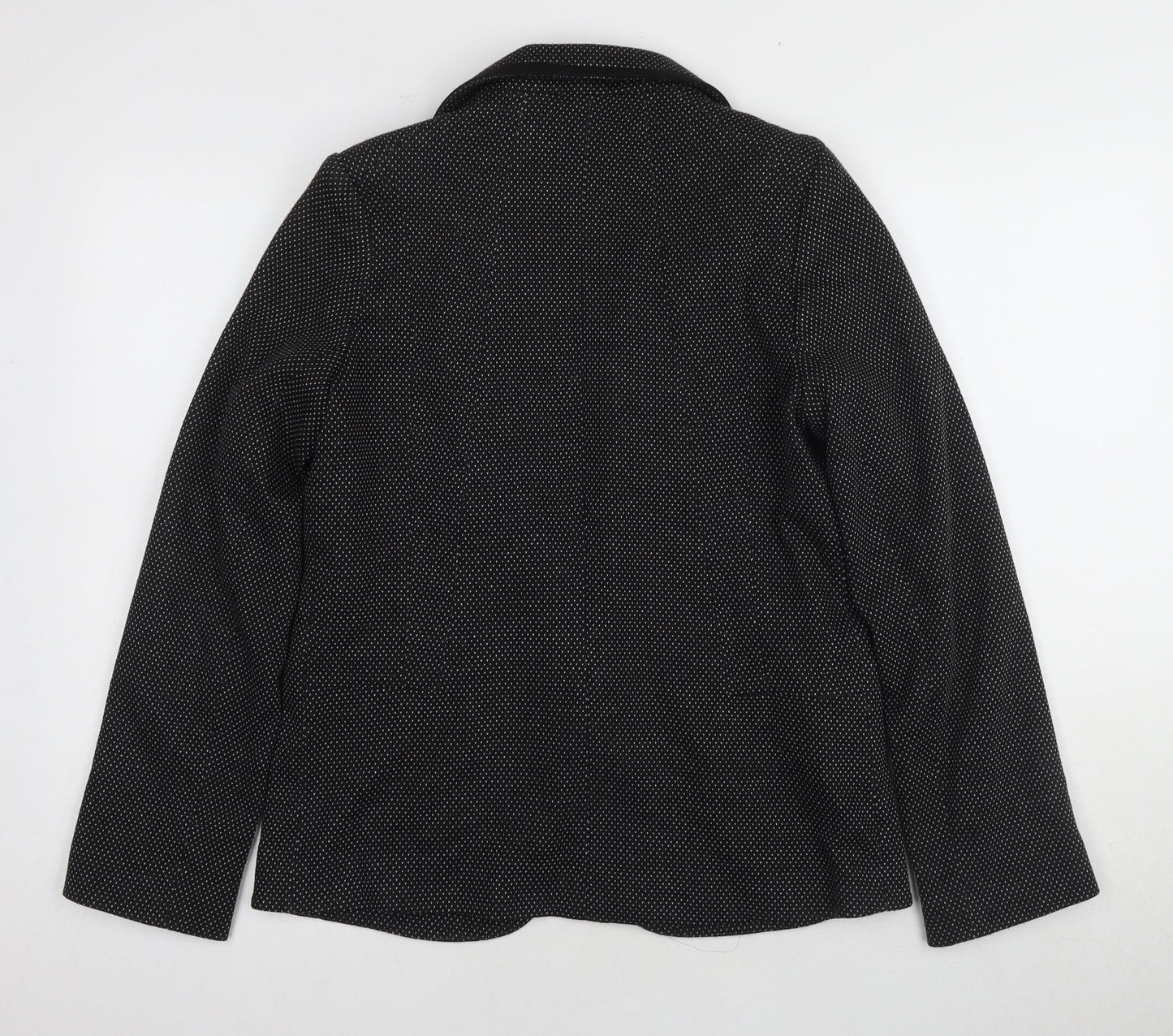 Wallis Women's Black Geometric Blazer, Size 10, Business Casual