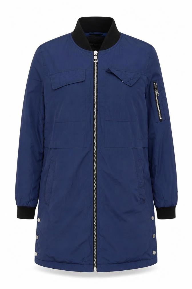 Next Women Blue Bomber Jacket, Size 12, Nylon Casual