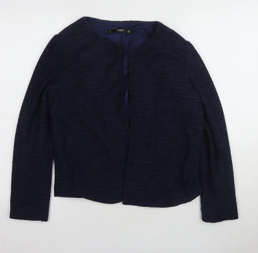 Mango Women's Blue Long Sleeve Jumper Lined