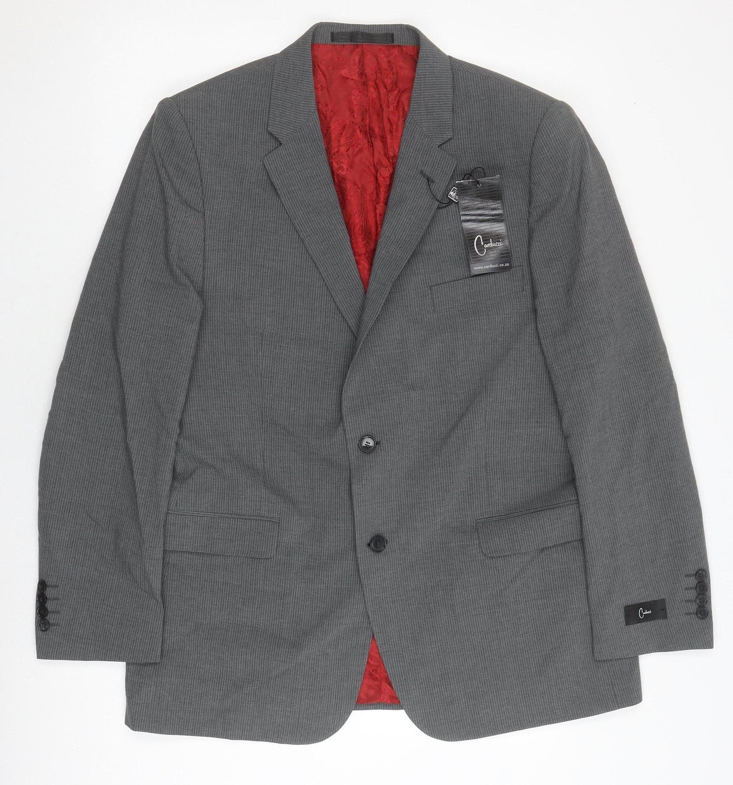 Carducci Men's Grey 44R Blazer, 1 Piece, Formal Style