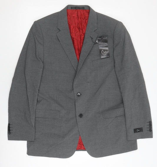 Carducci Men's Grey 44R Blazer, 1 Piece, Formal Style