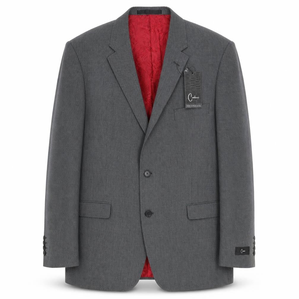 Carducci Men's Grey 44R Blazer, 1 Piece, Formal Style