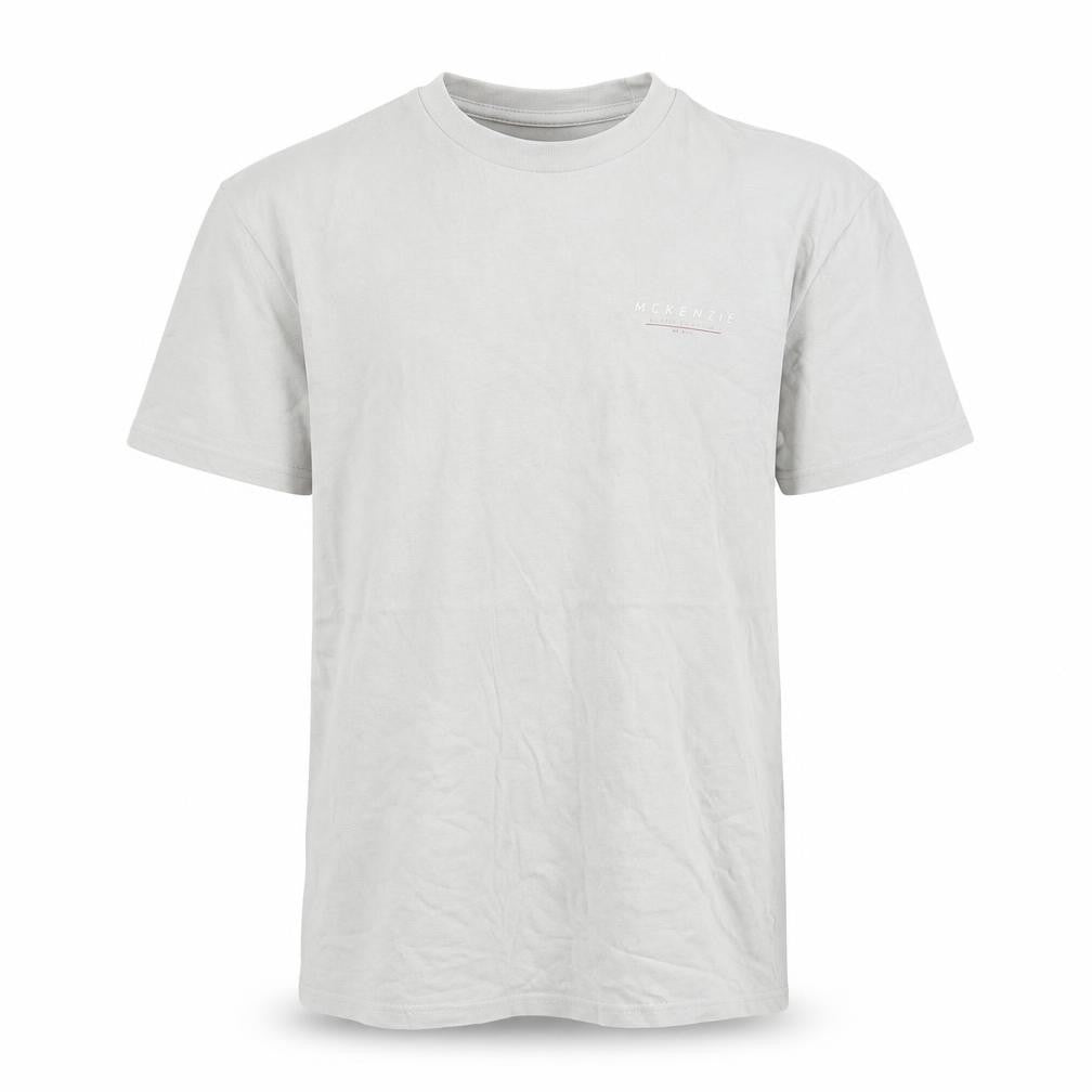 McKenzie Men's Grey M Crew Neck T-Shirt