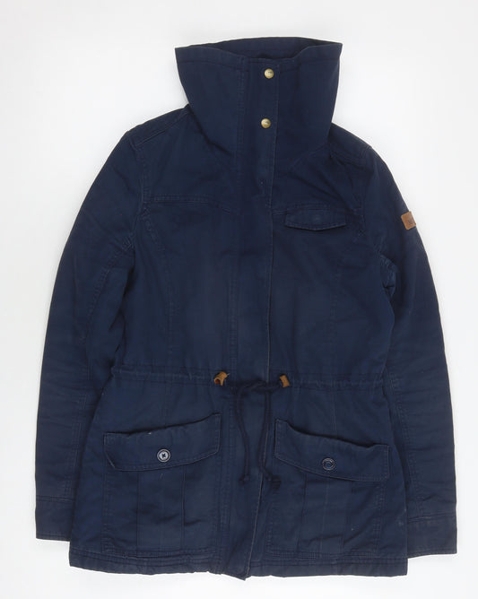 Neo Label Blue Men's Small Parka Jacket, Cotton, Lined