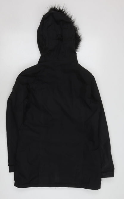 Regatta Women's Black Parka Jacket Size 10