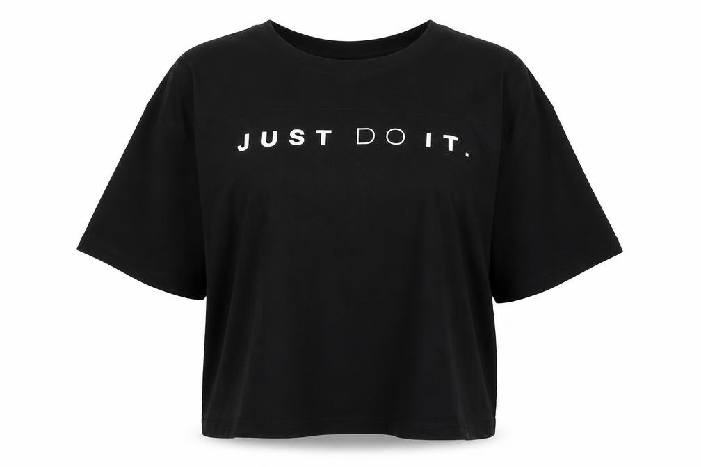 Nike Black Unisex T-Shirt, Large, Crew Neck, Sports