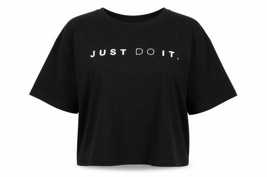 Nike Womens Black T-Shirt, Large, Crew Neck, Sports