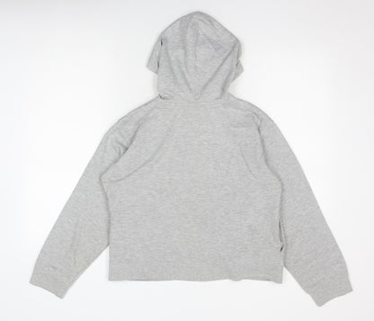 Reebok Women's Grey Hooded Zip Jacket Size 12