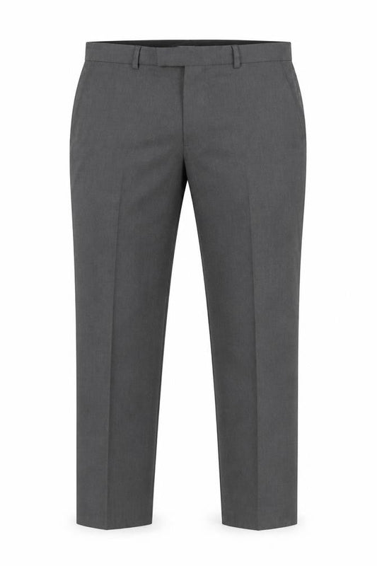 Marks & Spencer Men's Grey Dress Pants, L, Straight