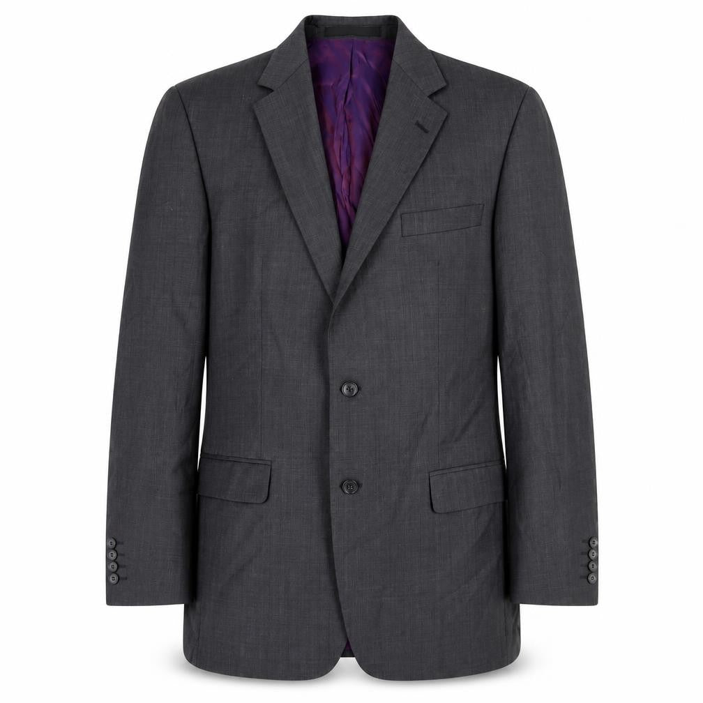 Marks & Spencer Men's Grey Blazer, Size 40L, Long Fit