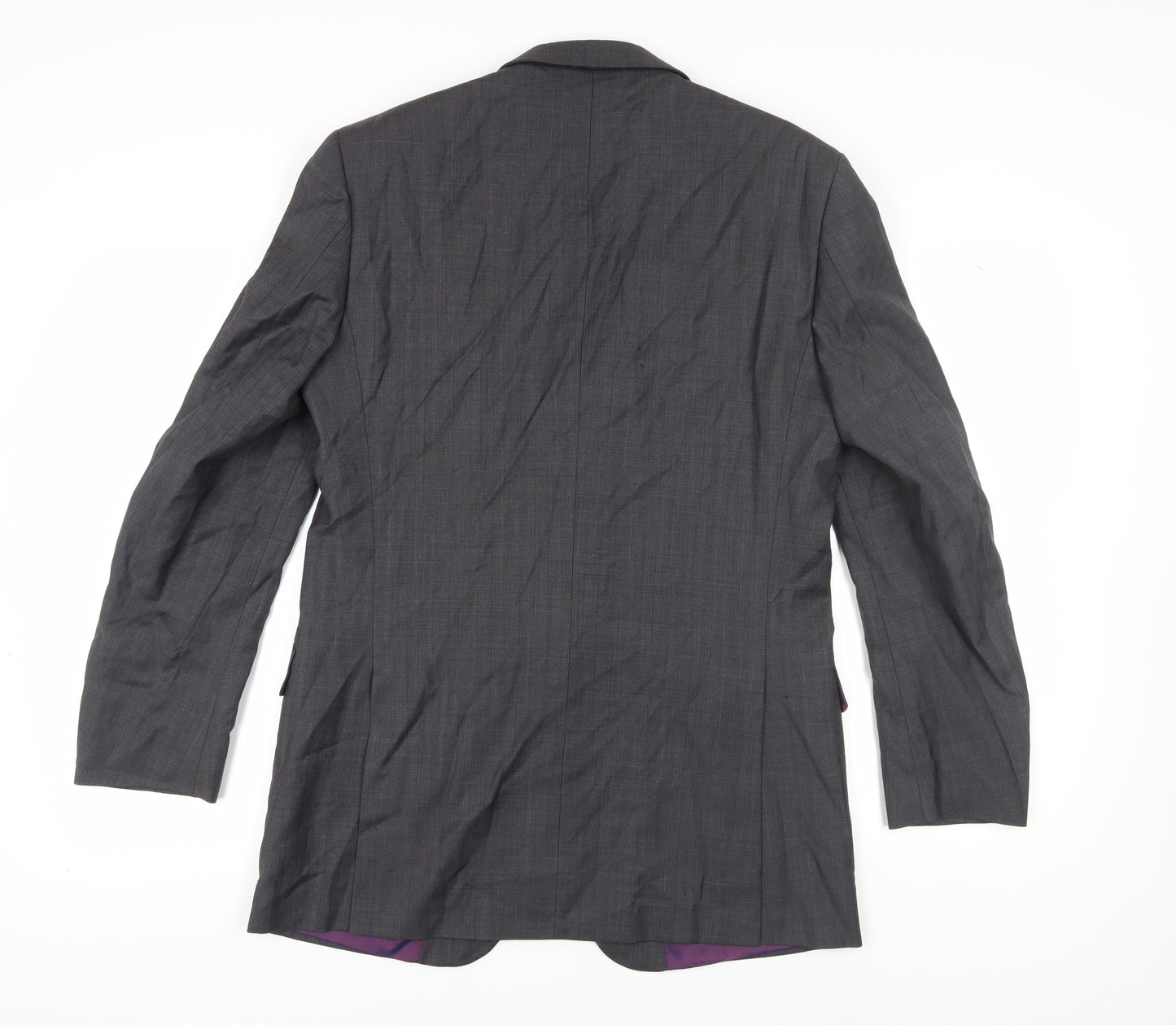 Marks and Spencer Men's Grey Blazer, Size 40L, Long Fit
