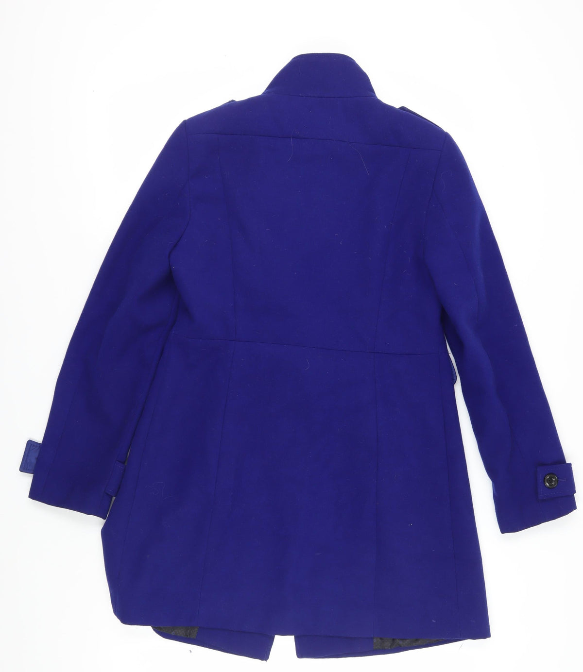 Marks & Spencer Women's Blue Pea Coat Size 8 - Stylish
