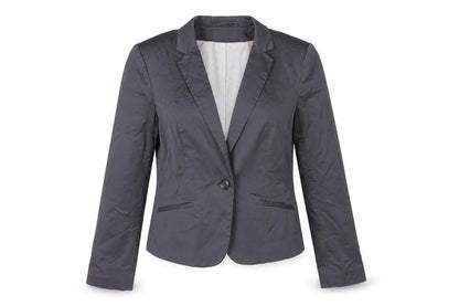H&M Women's Black Suit Jacket, Size 12, Elegant Style