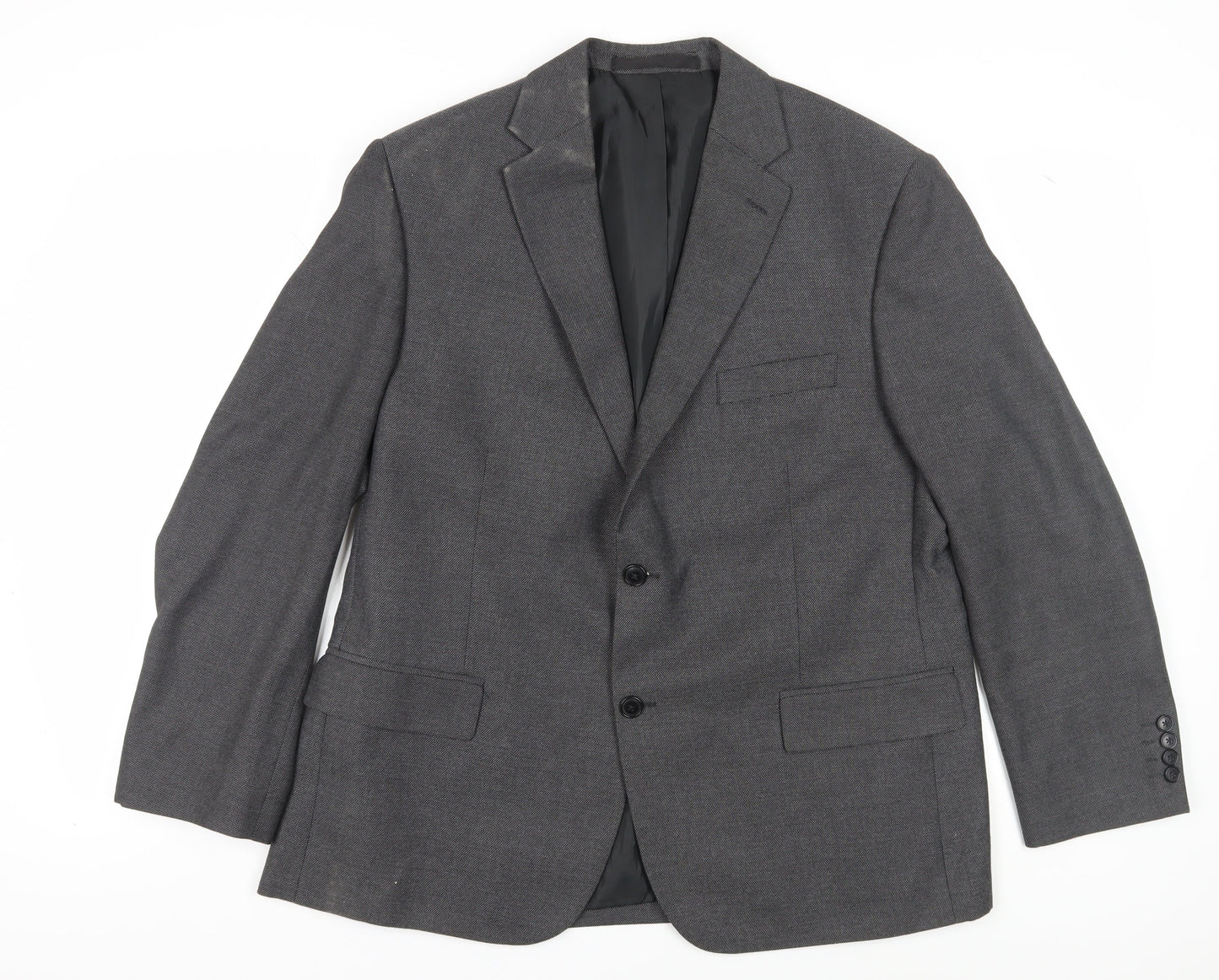 Marks and Spencer Men's Grey Blazer, Size 44S