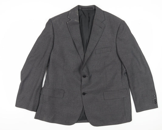 Marks and Spencer Men's Grey Blazer, Size 44S