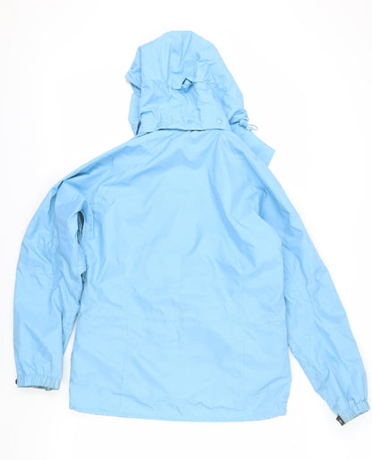 Outdoor Scene Women's Blue Rain Coat Size 10-12
