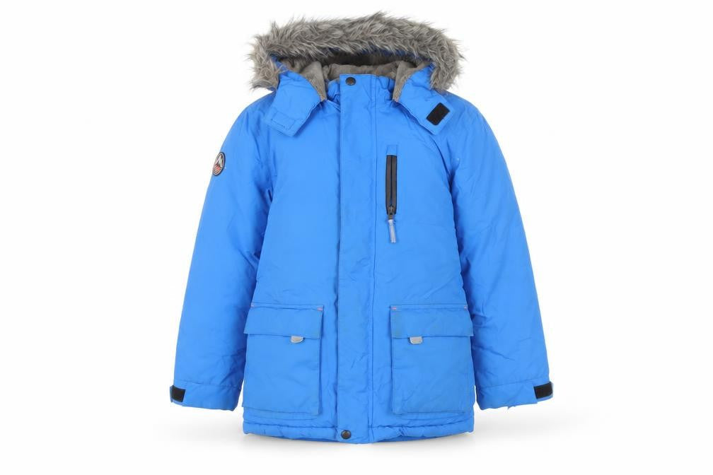 John Lewis Boys Blue Puffer Jacket with Hood, 9 Years