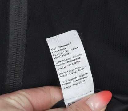 Close-up detail of Urban Outlaws boys’ black hooded jacket 9-10y