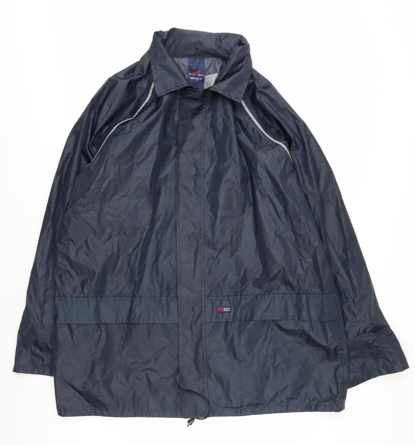 Harley James Men's Blue XL Waterproof Rain Coat