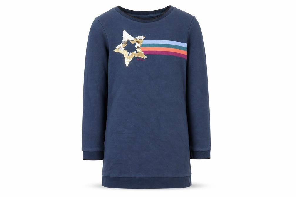 FatFace Girls Blue Star Sequin Jumper 8-9 Years