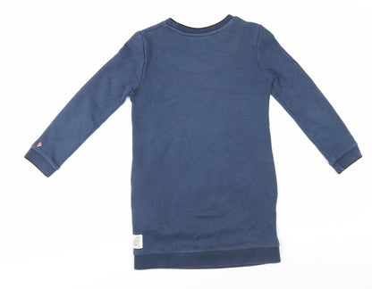 FatFace Girls Blue Star Sequin Jumper 8-9 Years