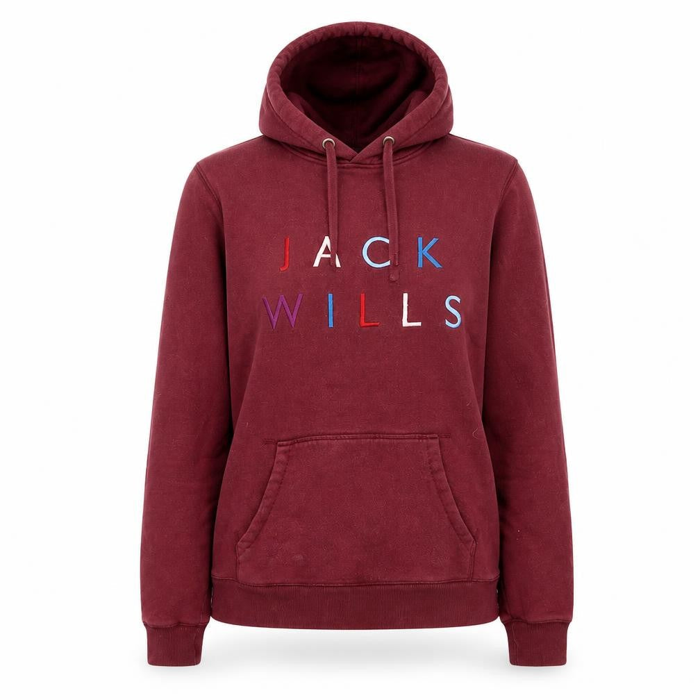 Jack Wills Women's Red Pullover Hoodie Size 6