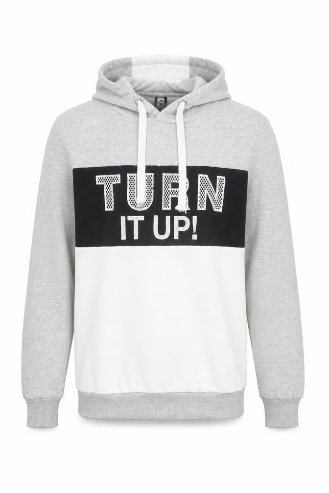 Jean Pascale Men's Grey Pullover Hoodie M