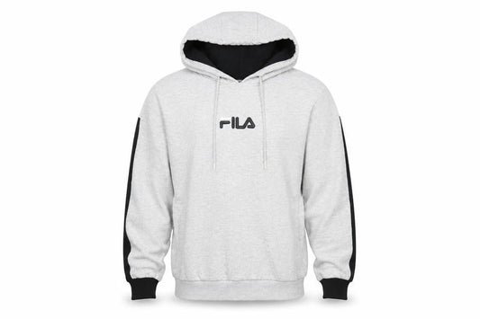 Fila Men's Grey Pullover Hoodie Size S