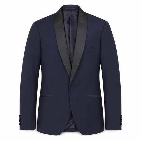 French Connection Men's Blue Tuxedo Blazer, 40R