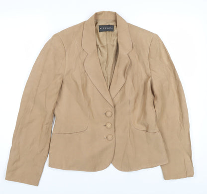 Additional front view of Alex & Co. Beige Women's Blazer, size 10