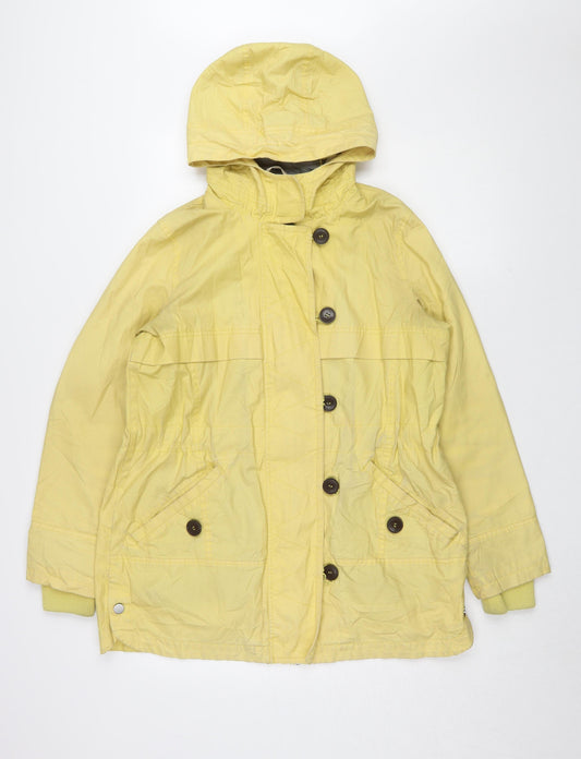 Next Women's Yellow Hooded Jacket Size 12