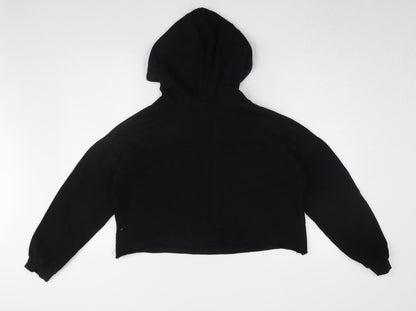 Preloved Pull & Bear Women's Black Mickey Mouse Hoodie M - Back