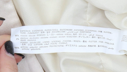 Zara Women's Ivory Blazer, Size 10, Formal Wear