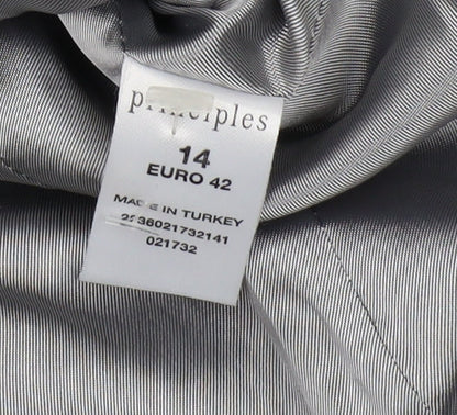 Additional view of Principles Women's Black Pinstripe Blazer, size 14