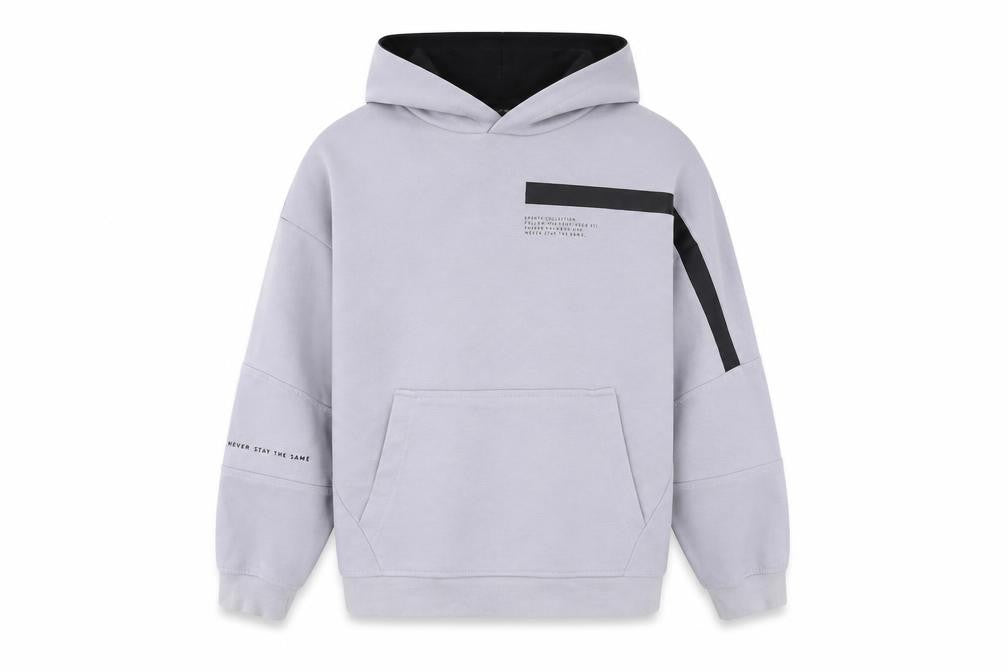 Zara Boys Grey Pullover Hoodie, Size 9 Years, Graphic Print