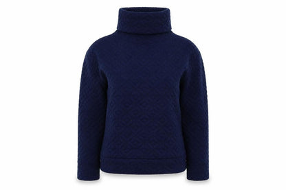 GapFit Women's Blue Geometric Mock Neck Sweatshirt XS