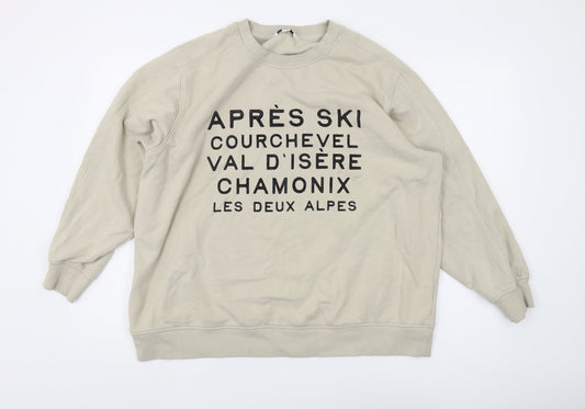 Marks and Spencer Beige Men's Sweatshirt, Size L